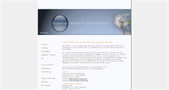 Desktop Screenshot of hypnose-verband.de